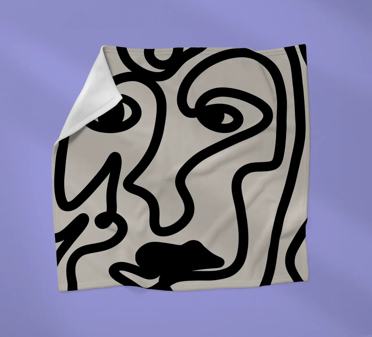 Floating Collage Fleecedecke von Mike Leymi