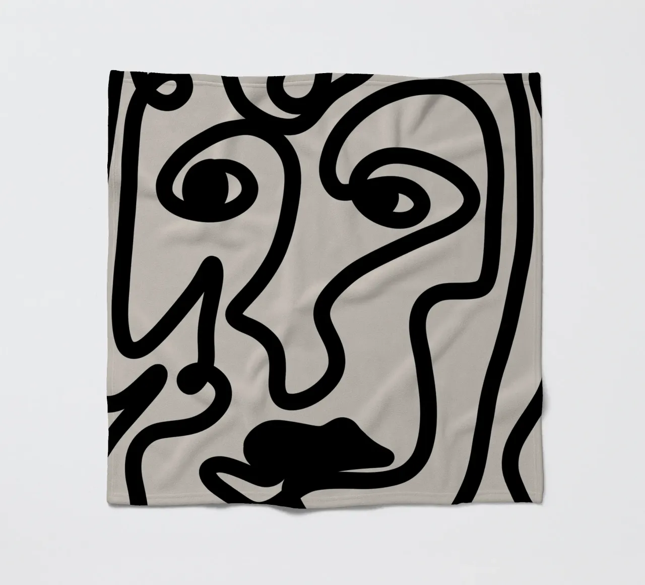 Floating Collage Fleecedecke von Mike Leymi