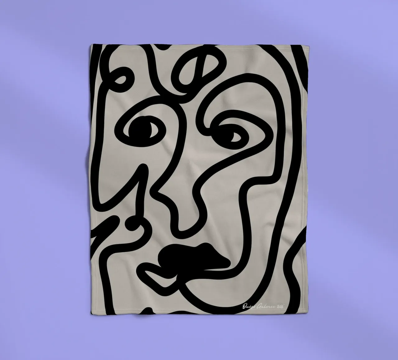 Floating Collage Fleecedecke von Mike Leymi