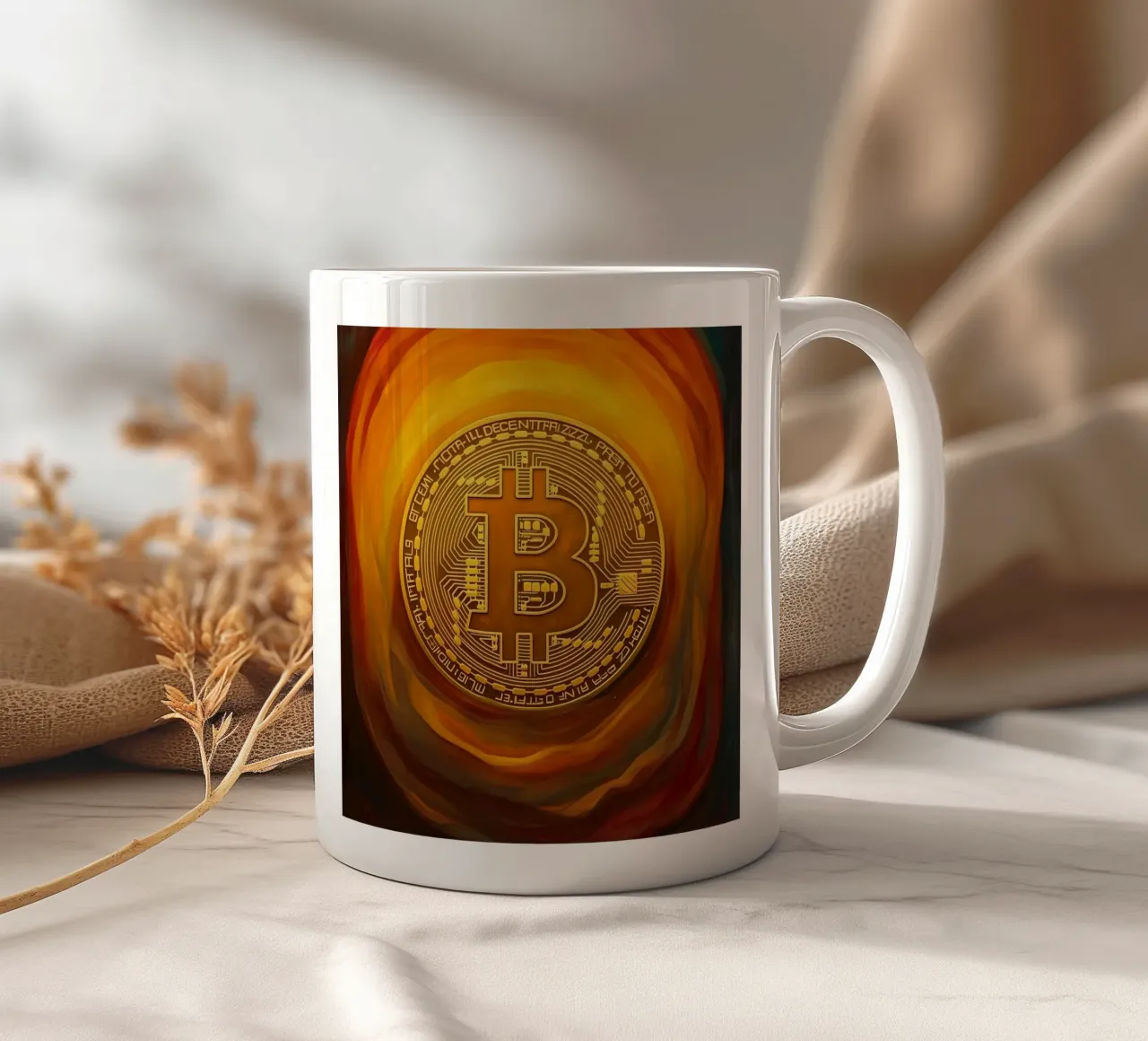The Glow_BTC tazza in ceramica da Crypto_Jungle