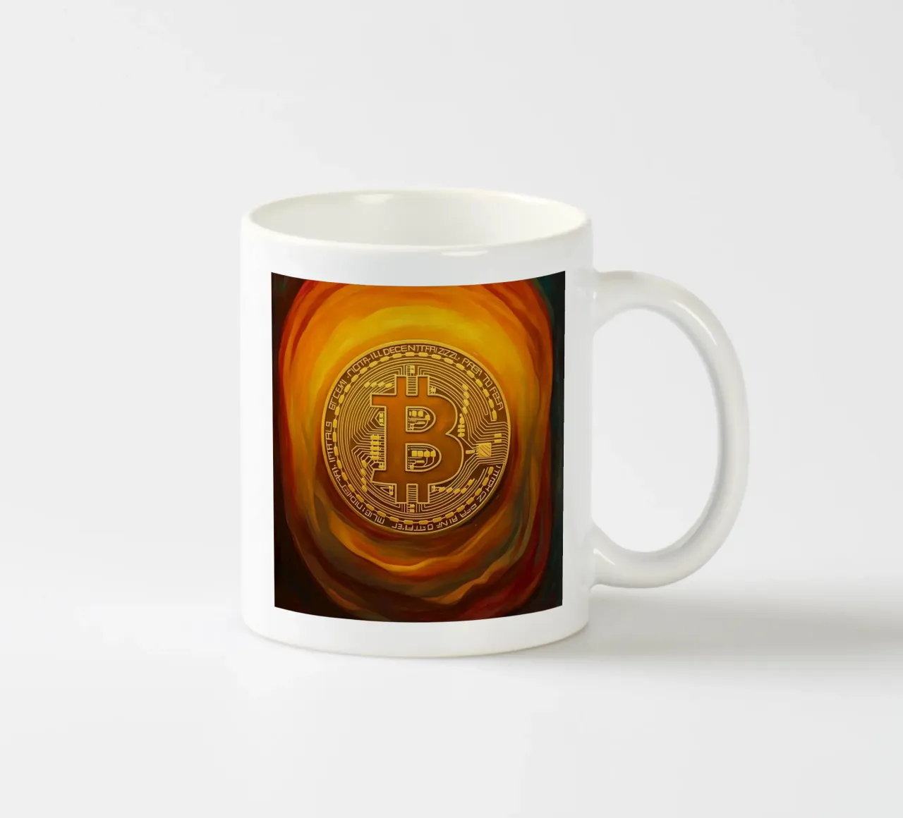 The Glow_BTC tazza in ceramica da Crypto_Jungle