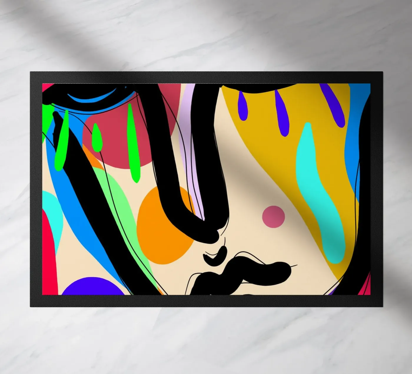 Modern Flow deurmat van Mike Leymi