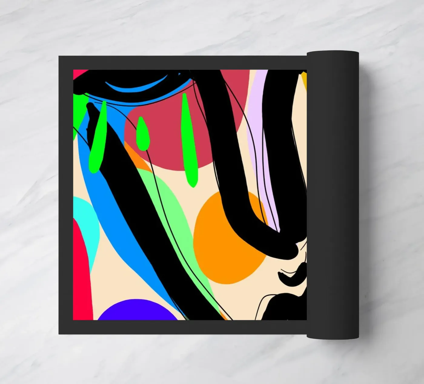 Modern Flow deurmat van Mike Leymi