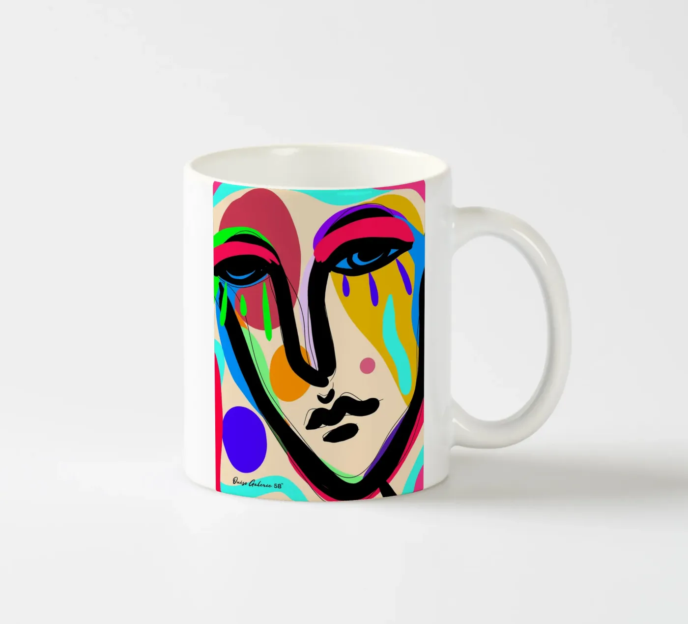 Modern Flow ceramic mug by Mike Leymi