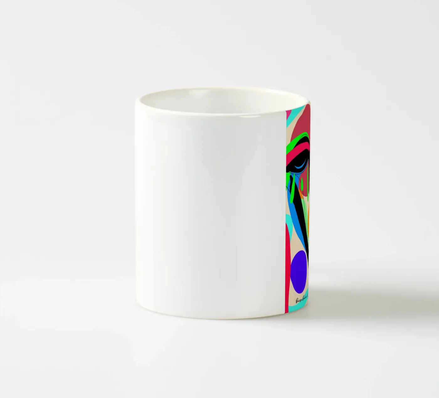 Modern Flow ceramic mug by Mike Leymi