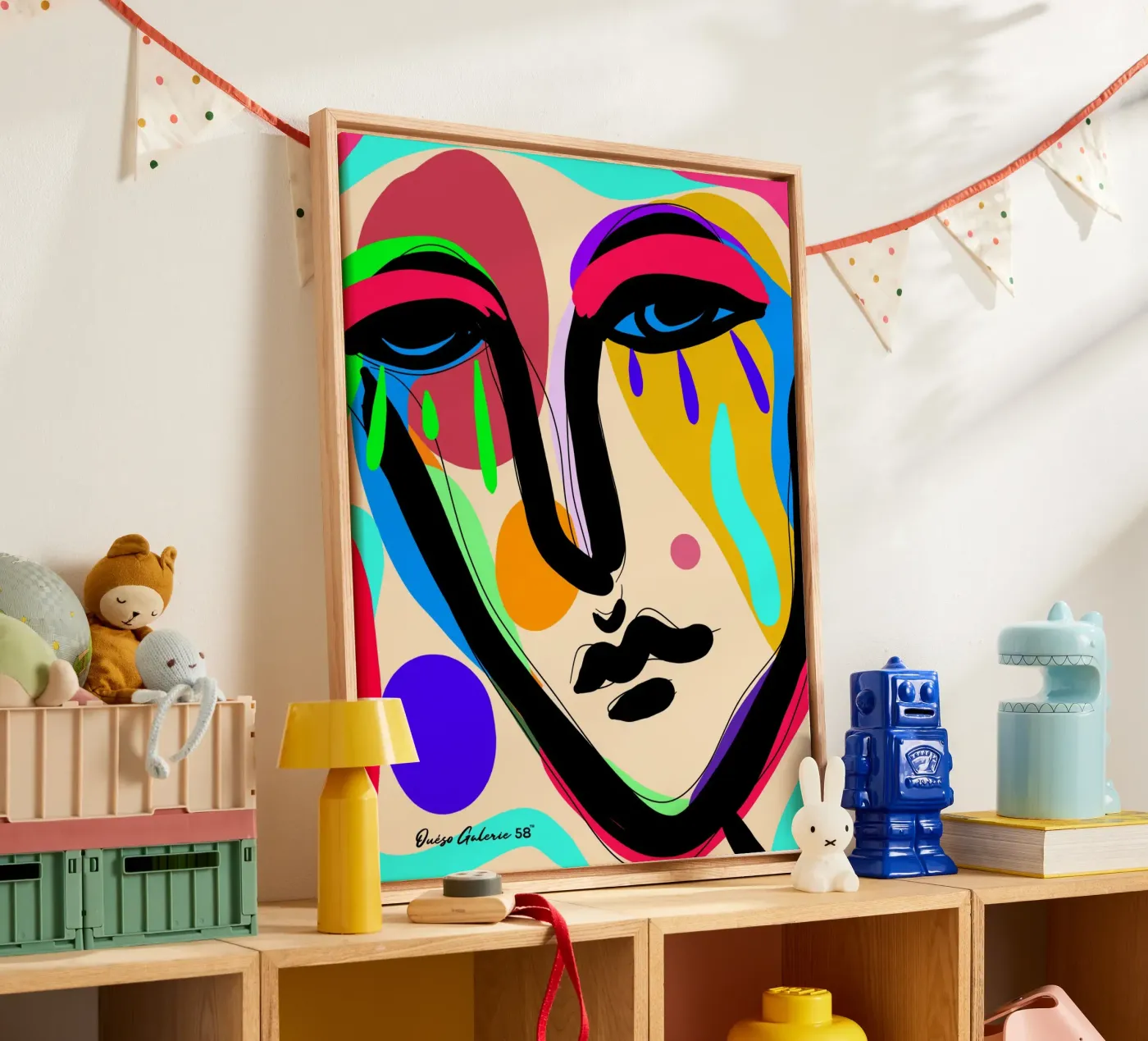 Modern Flow canvas van Mike Leymi