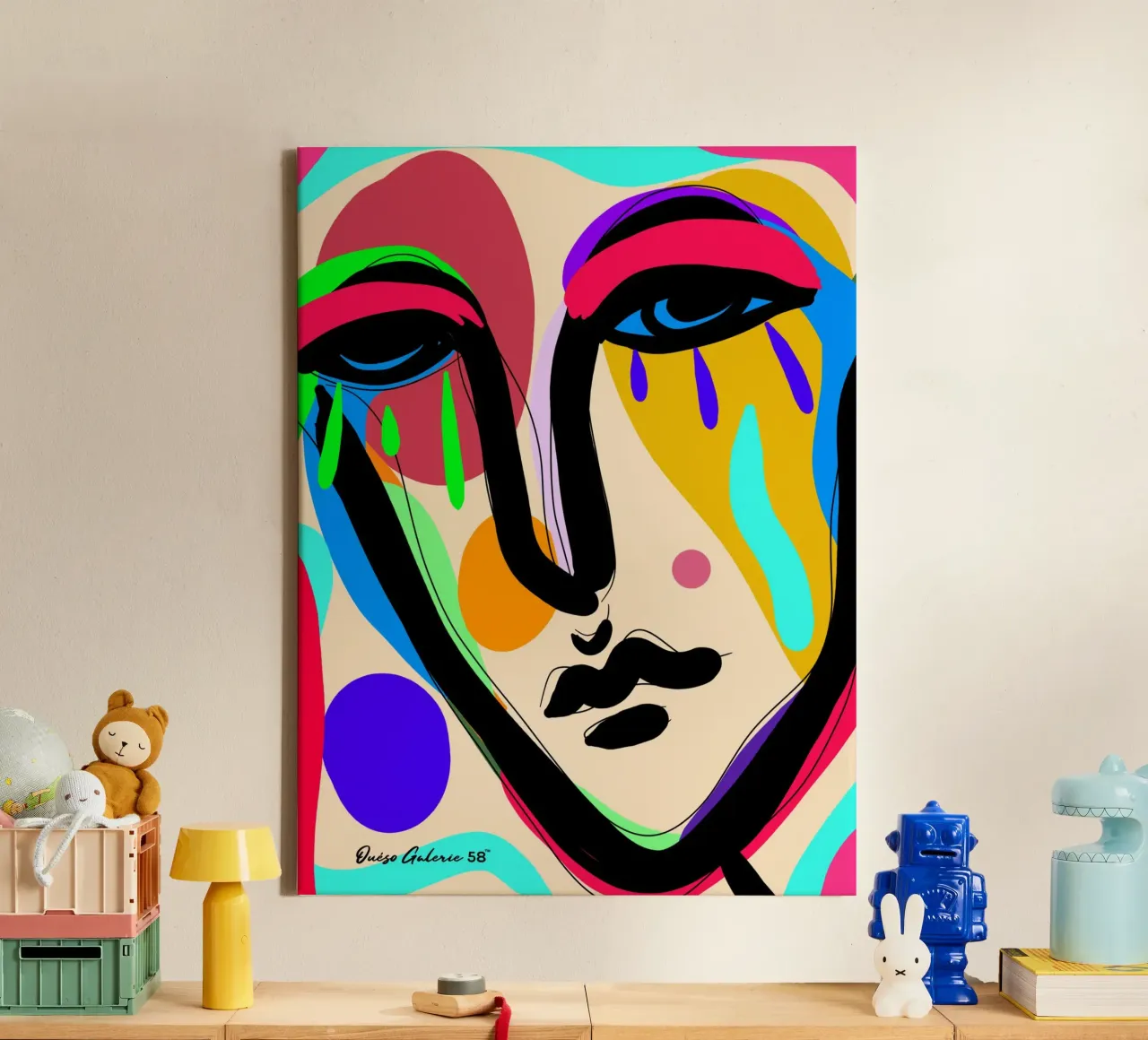 Modern Flow tela con Cornice a cassetta da Mike Leymi