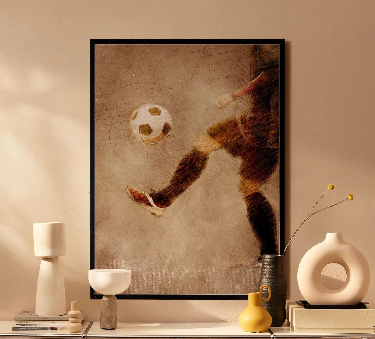 Fußball Fußballspieler Sport Kunst Poster von Justyna Jaszke JBJart