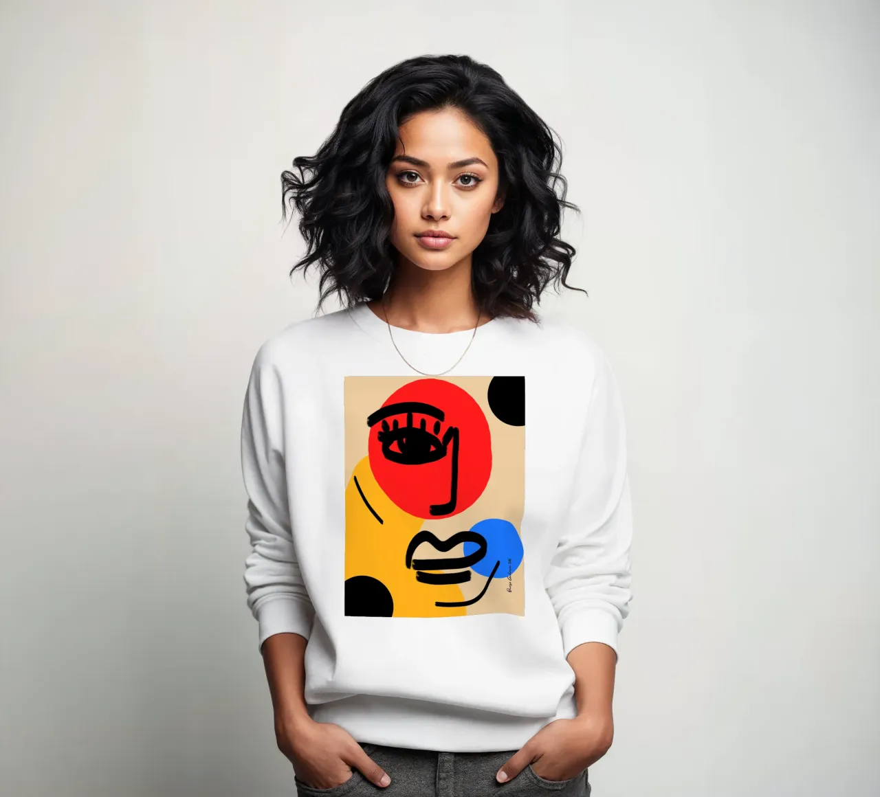 Joyful Abstraction sweatshirt by Mike Leymi