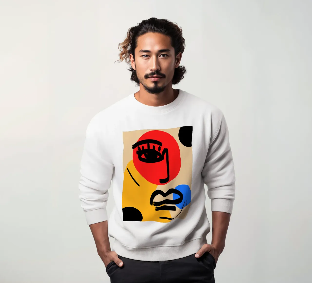 Joyful Abstraction sweatshirt by Mike Leymi