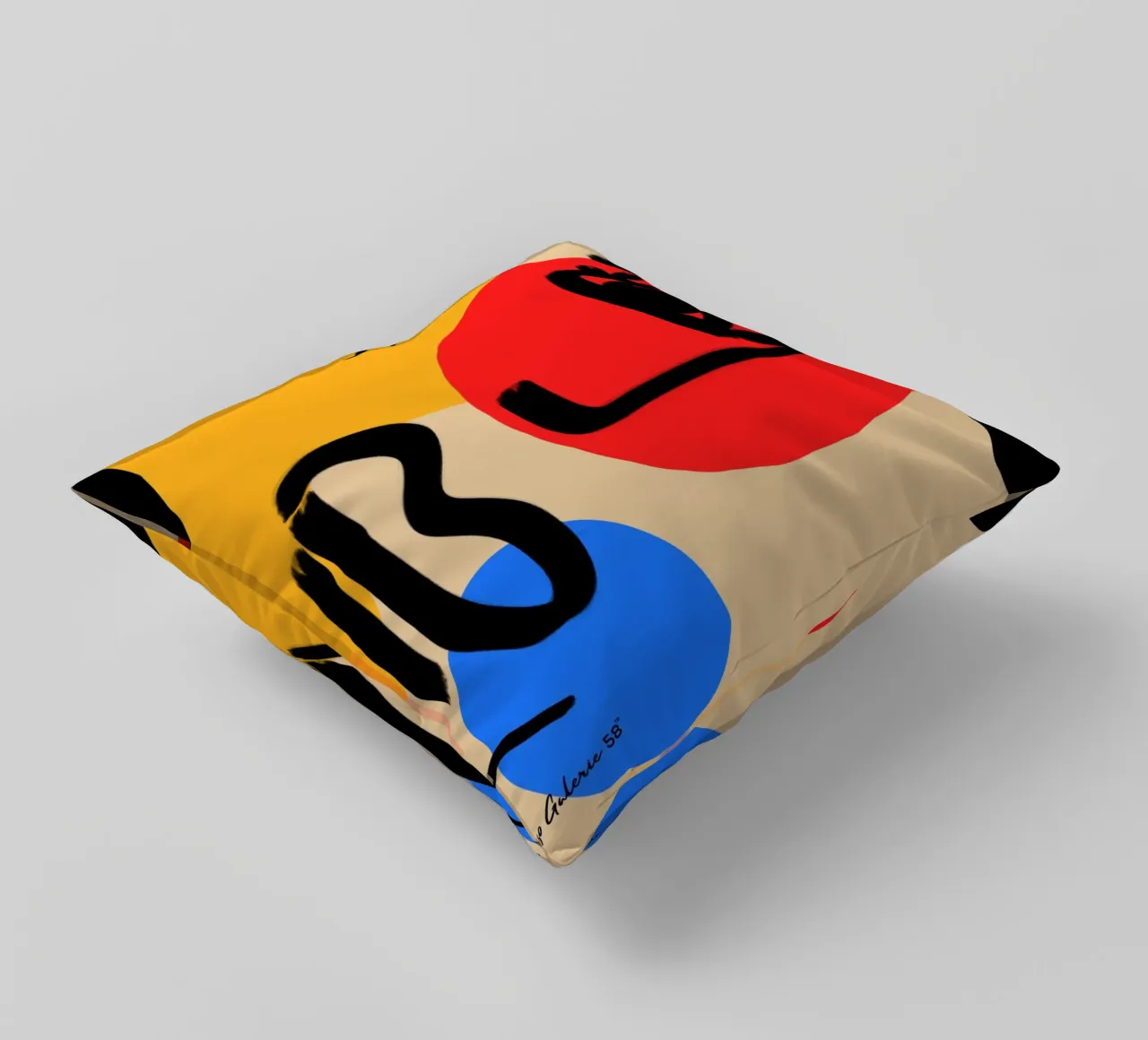 Joyful Abstraction cuscino da Mike Leymi
