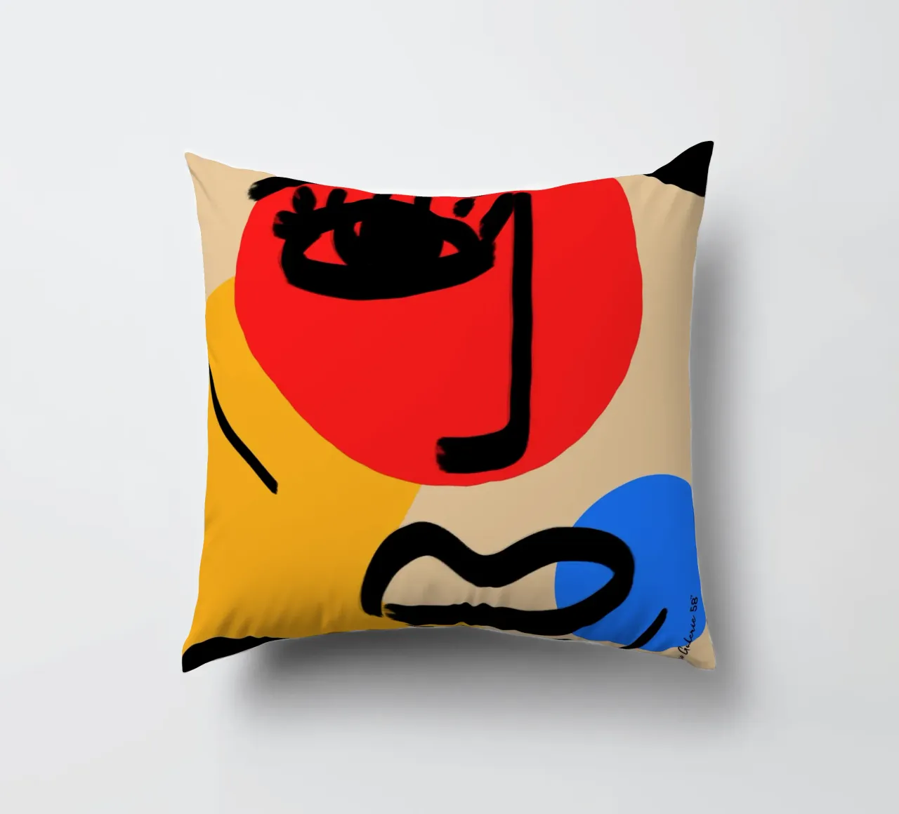 Joyful Abstraction cuscino da Mike Leymi