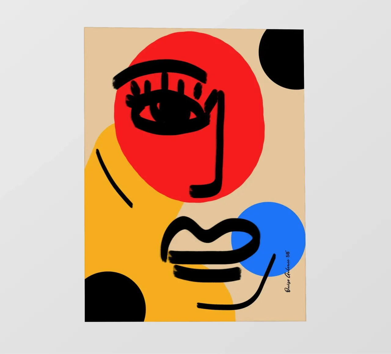 Joyful Abstraction telo in pvc da Mike Leymi