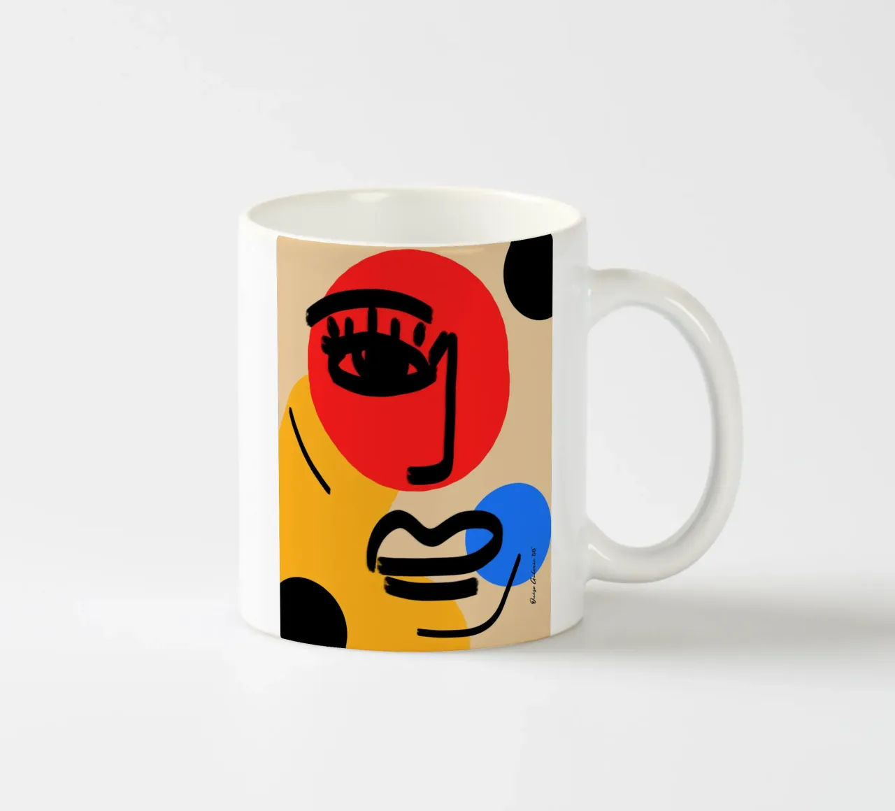 Joyful Abstraction tazza in ceramica da Mike Leymi