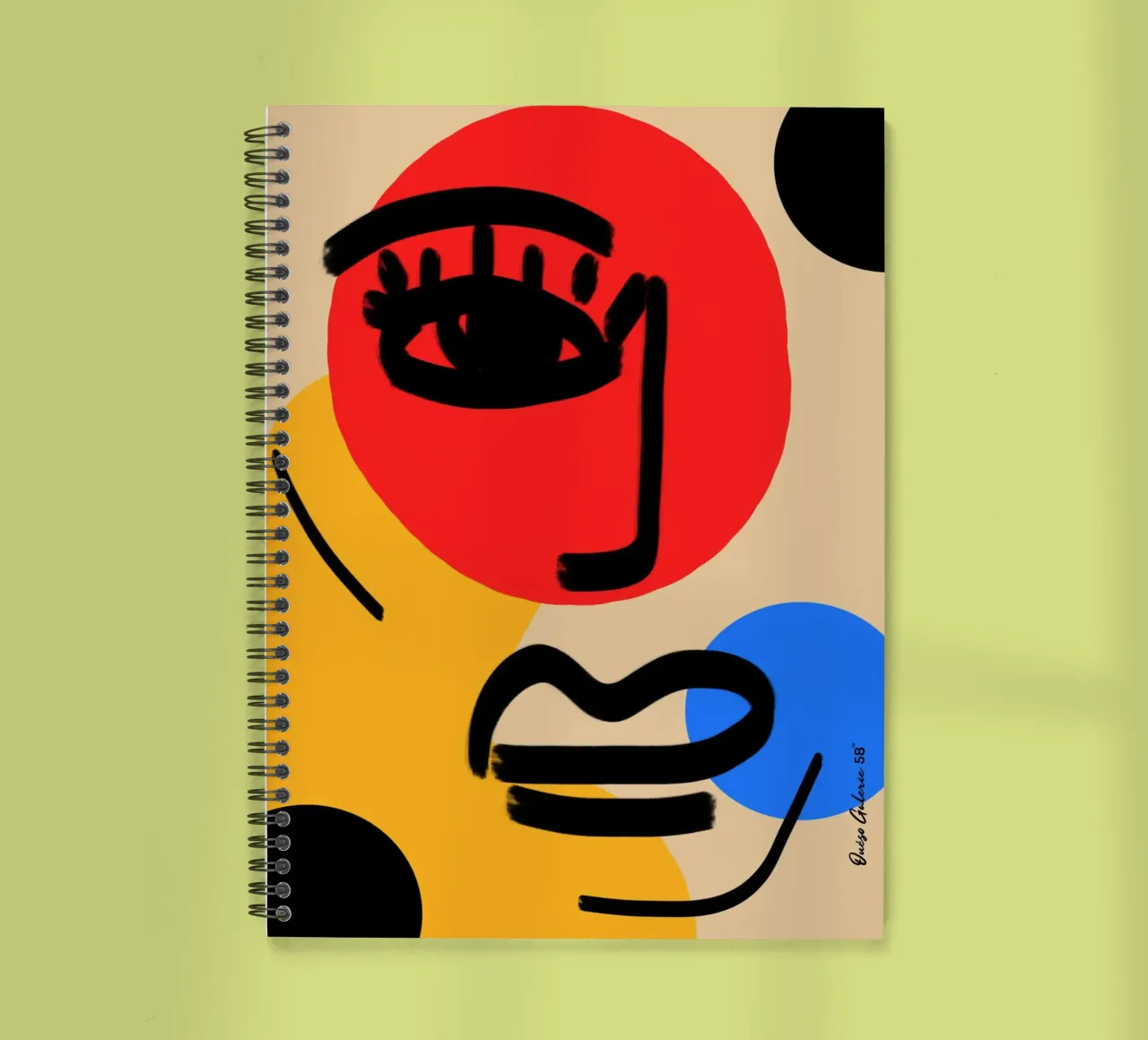 Joyful Abstraction spiral notebook by Mike Leymi