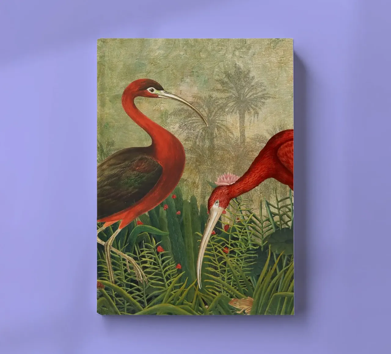 Ibis esotici d'epoca in un giardino tropicale diario da Vintage World - Uta Naumann