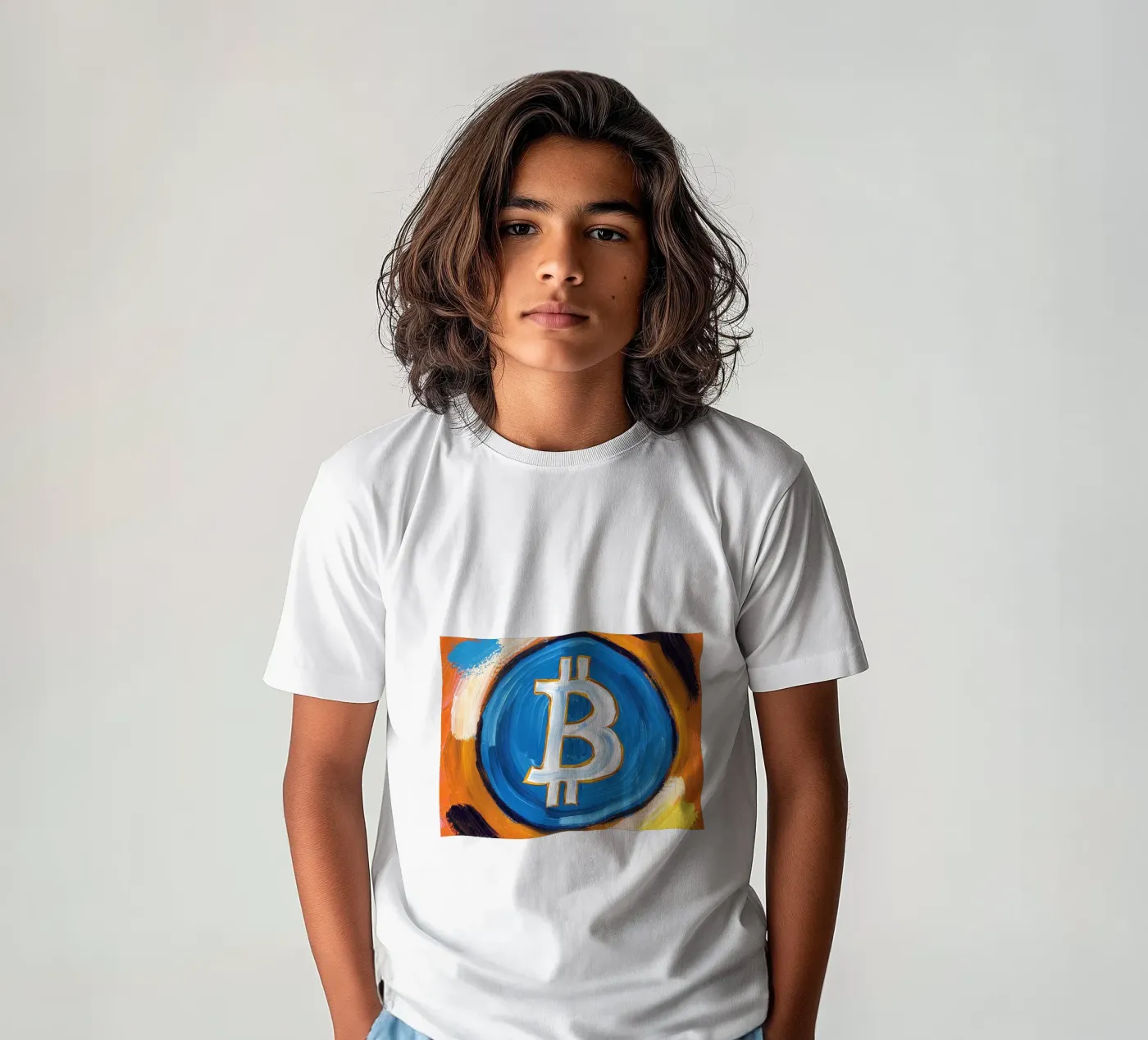 Brush_BTC t-shirt bambini da Crypto_Jungle