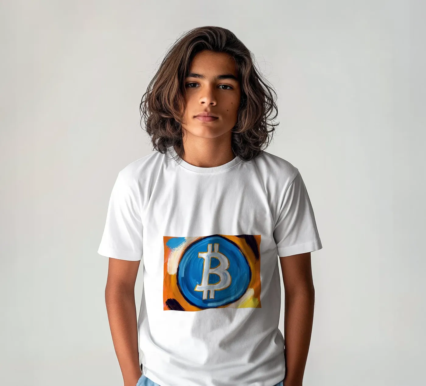 Brush_BTC t-shirt bambini da Crypto_Jungle