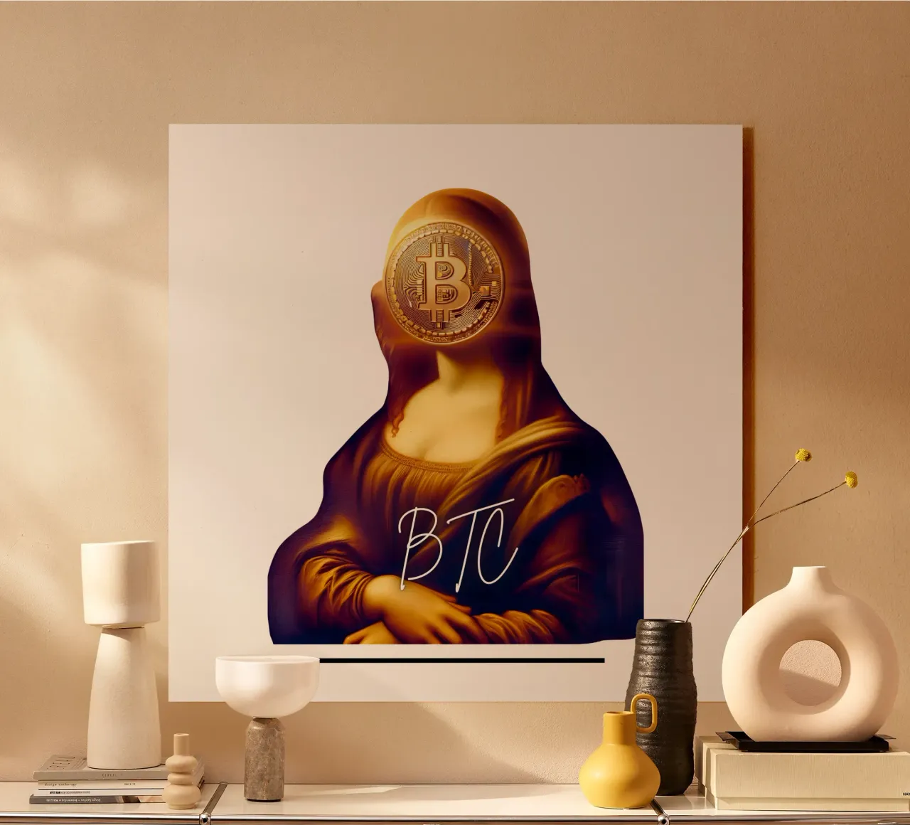 Mona_BTC acrylic glass by Crypto_Jungle