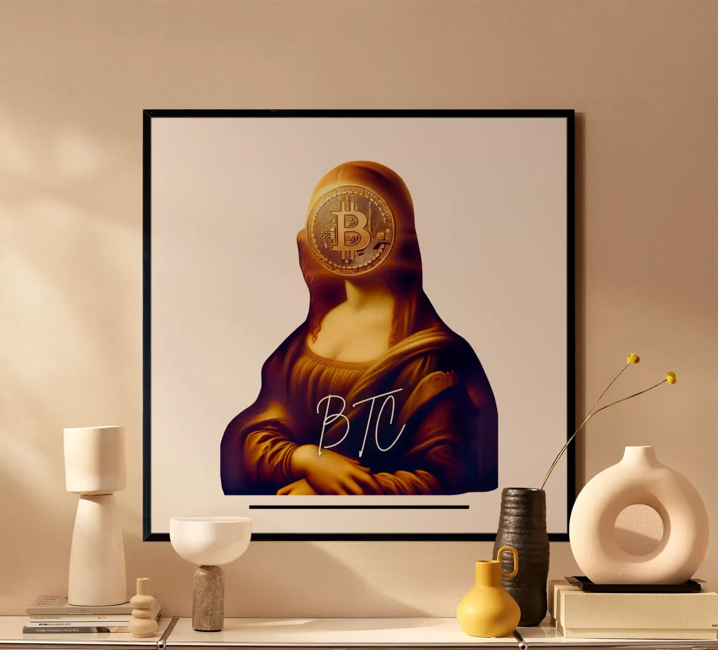 Mona_BTC Poster von Crypto_Jungle