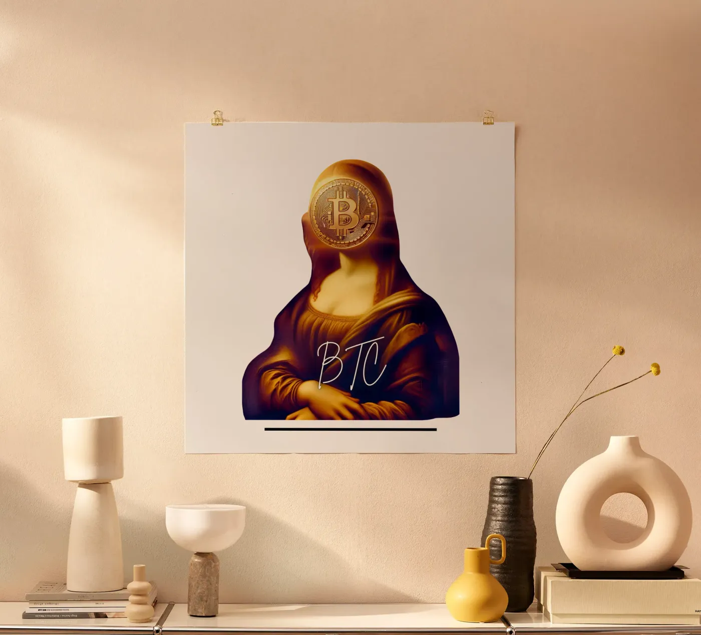 Mona_BTC Poster von Crypto_Jungle