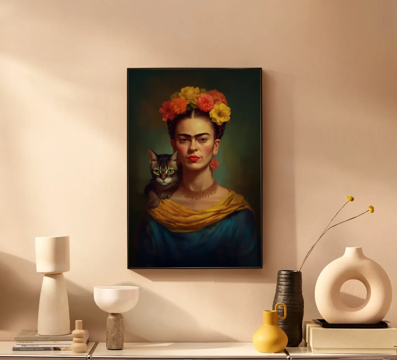 Il mondo dei gatti di Frida plexiglass da Carinaprint