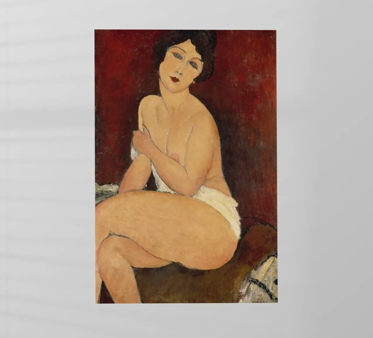 Amadeo Modigliani - Nudo seduto su un divano pellicola backlit da ARTOTHEK