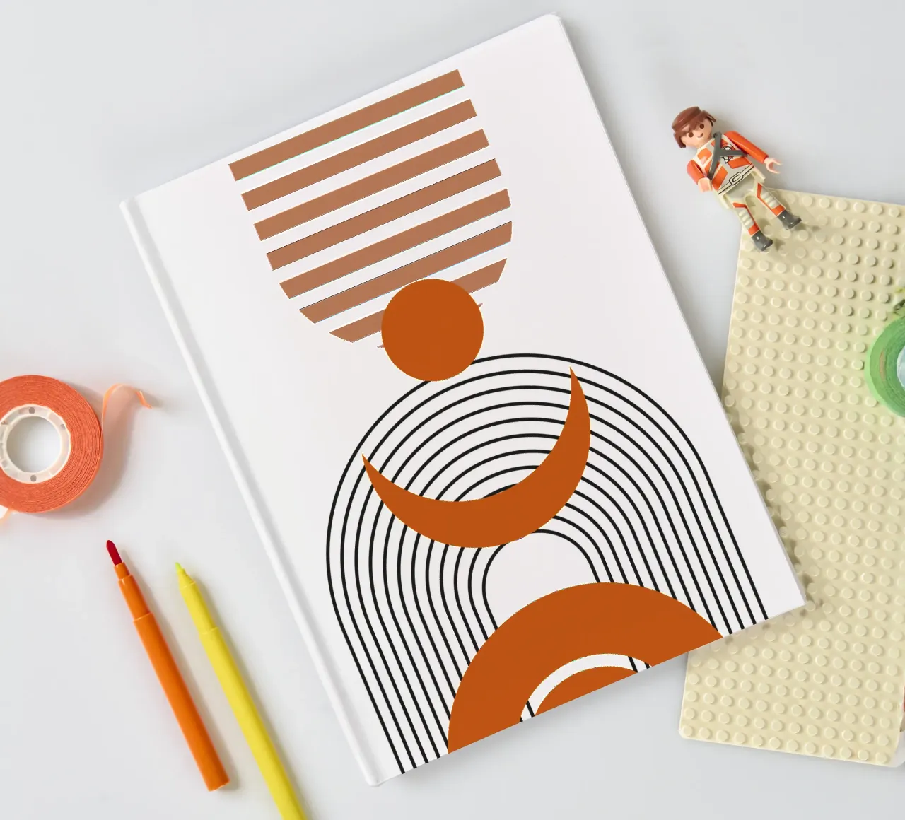 Boho Minimalist Modern Simple notebook by YSV MINIMALIST