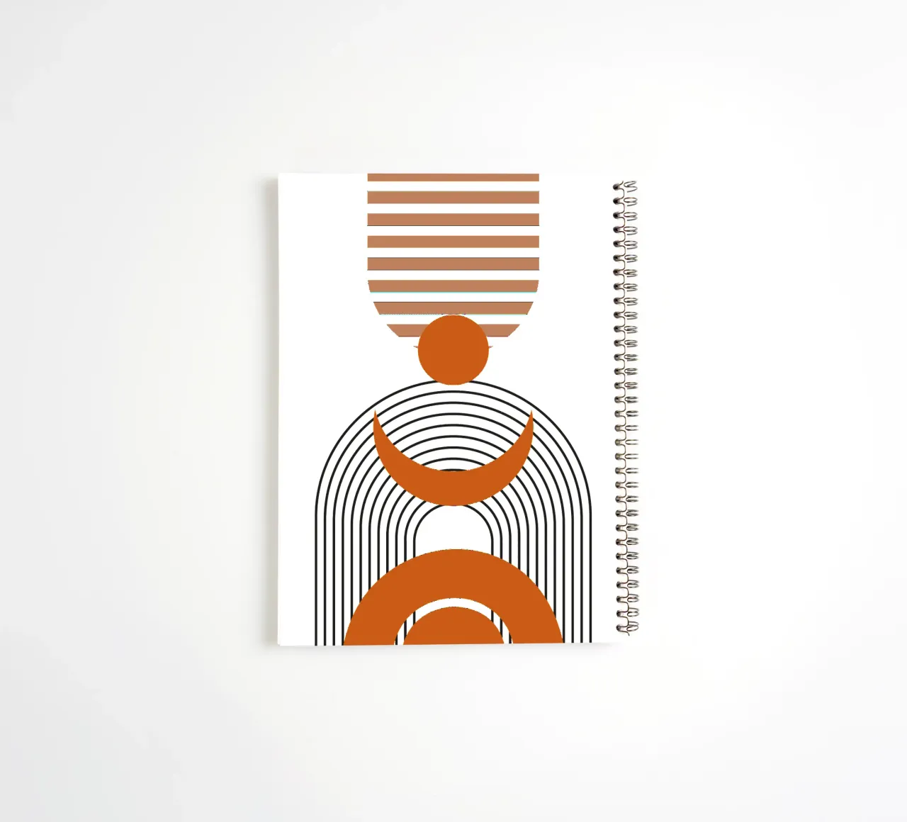 Boho Minimalist Modern Simple spiral notebook by YSV MINIMALIST