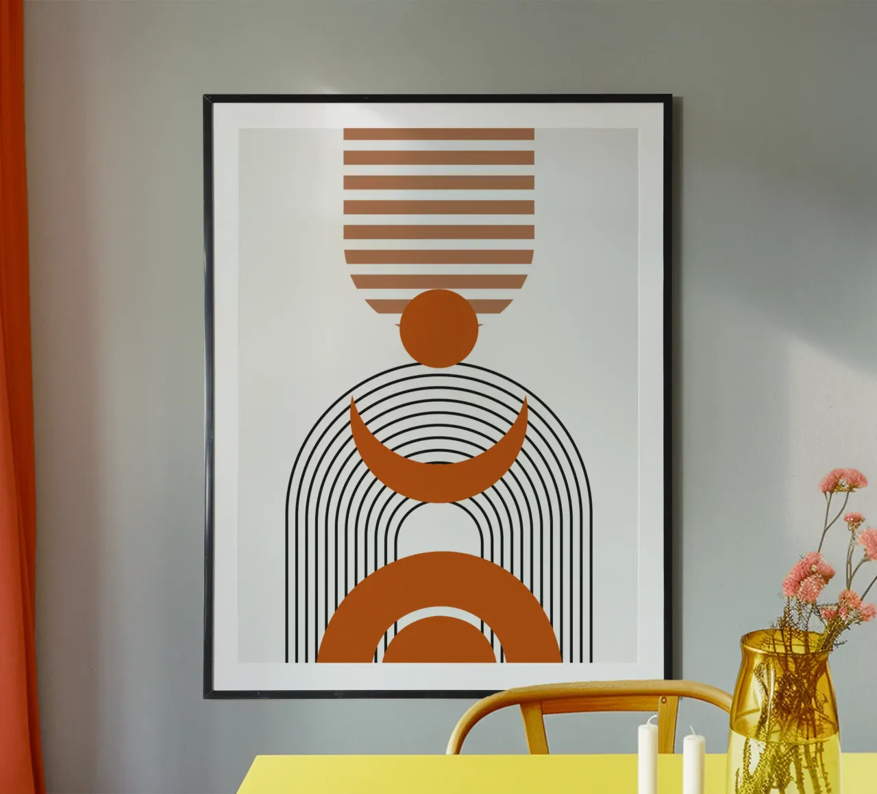Boho Minimalista Moderno Semplice poster da YSV MINIMALIST