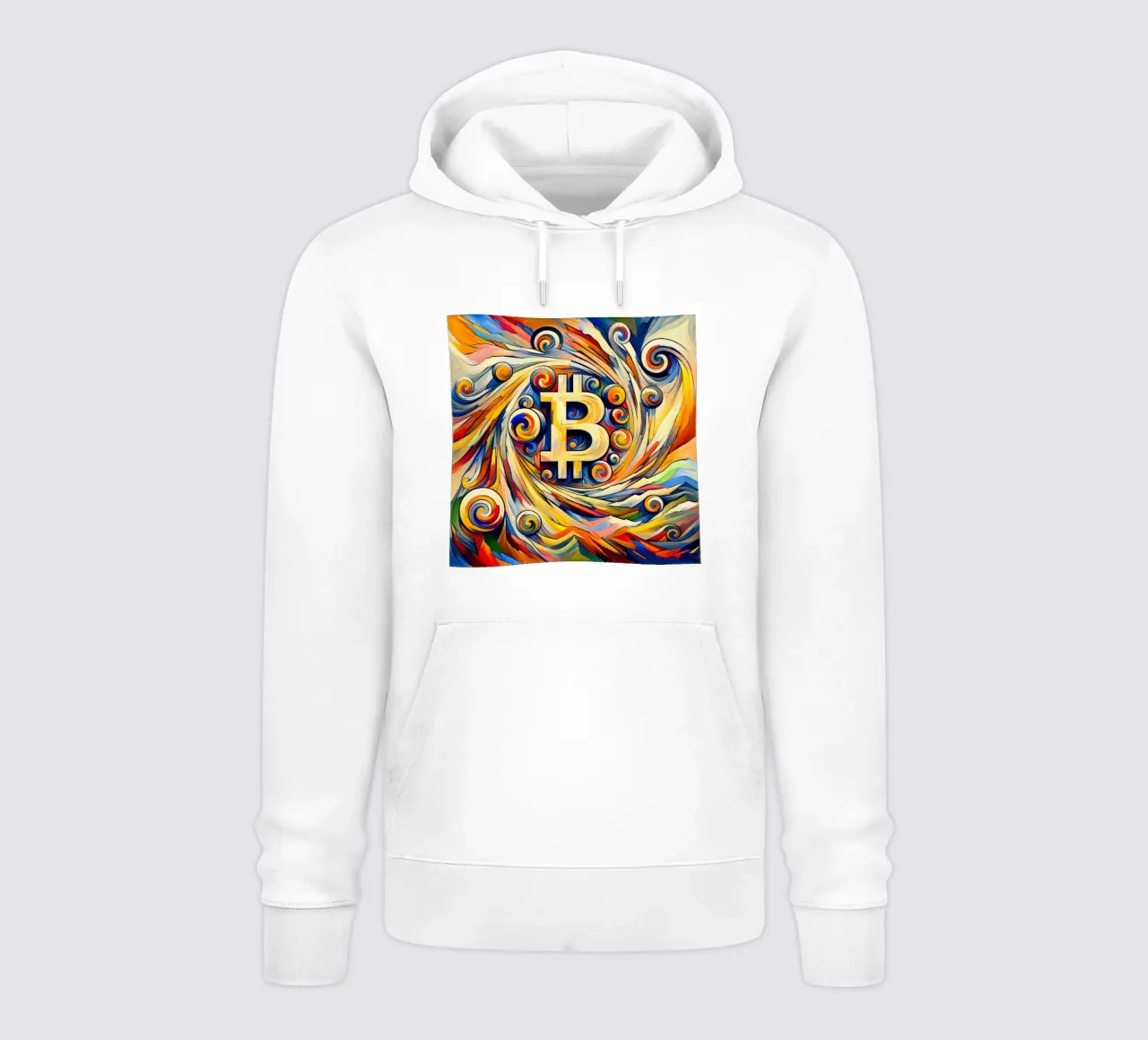 Swirl_BTC felpa con cappuccio da Crypto_Jungle