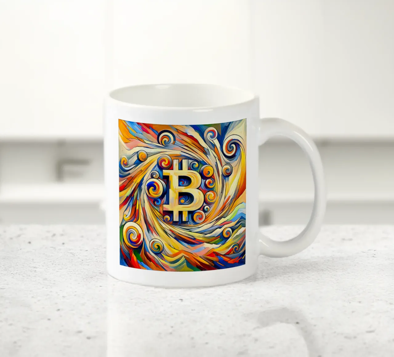 Swirl_BTC tazza in ceramica da Crypto_Jungle