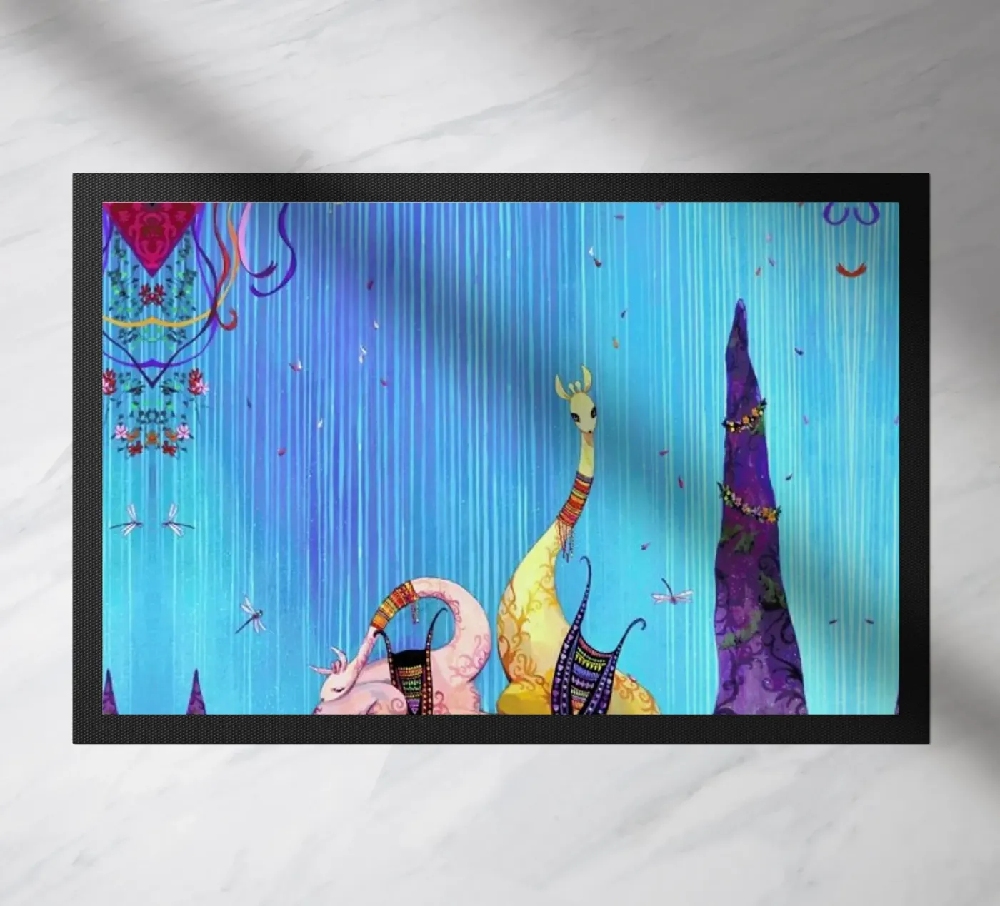 Summer Waterfall doormat by Naito Shinpei