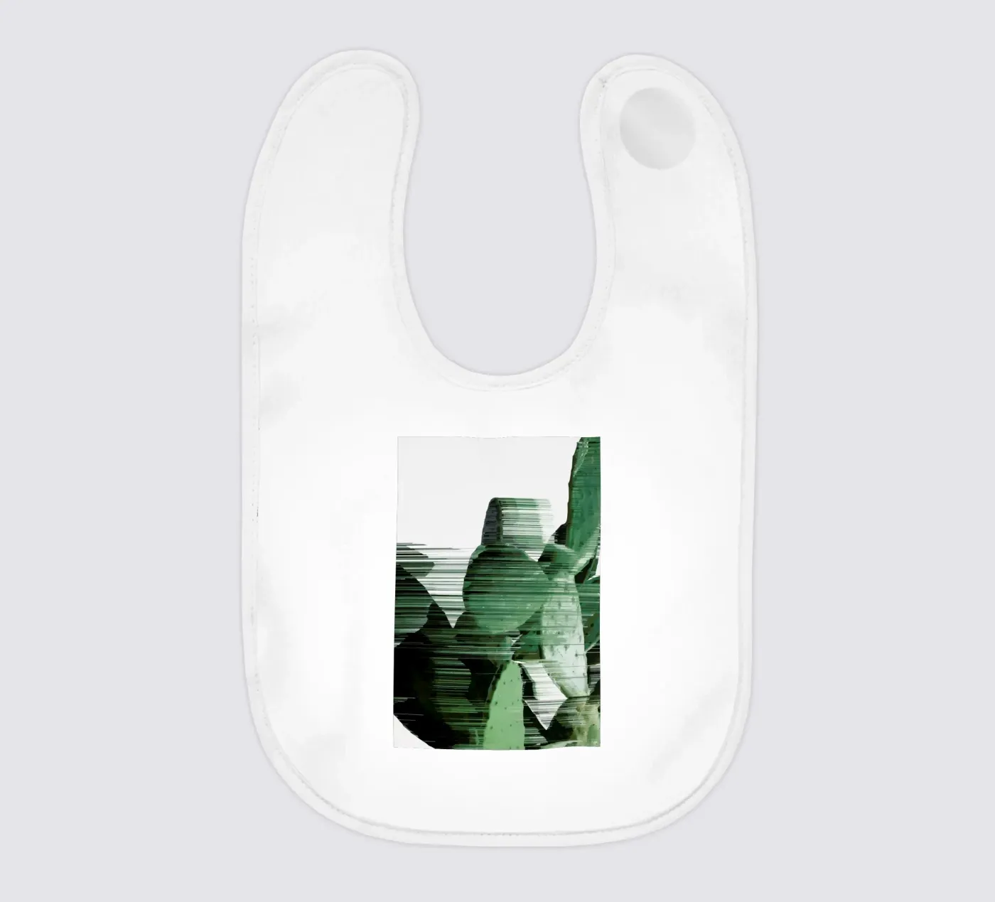 Sorted Cactus baby bib by Adam Priester
