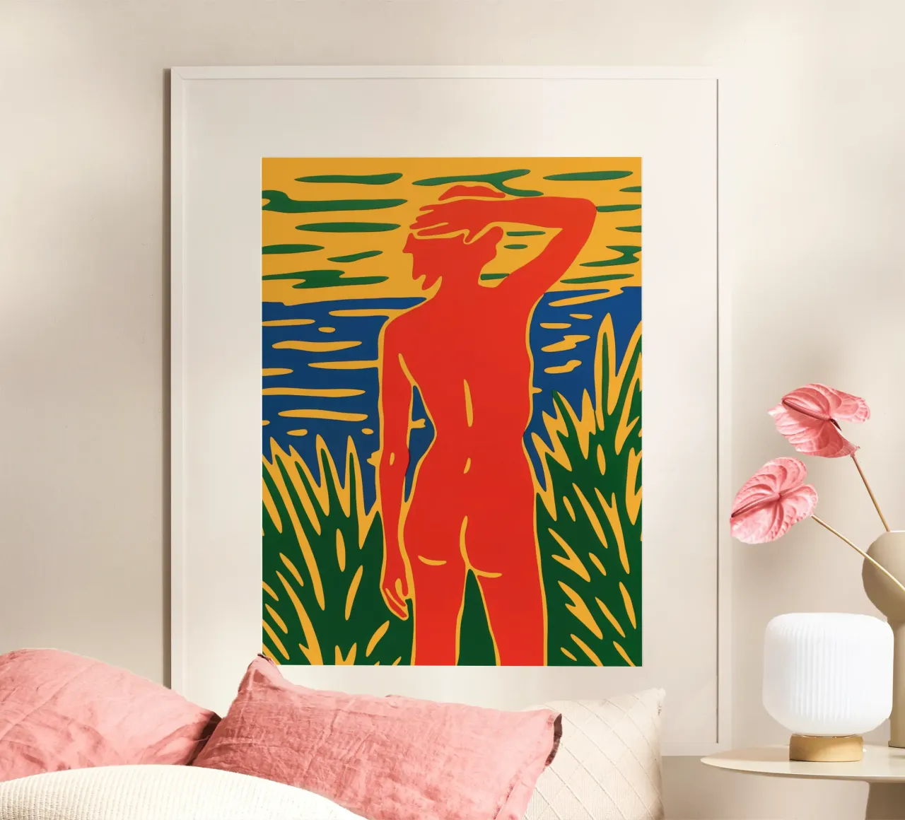 Morgens am FKK Strand | Maritimes Motiv poster da Autofocus