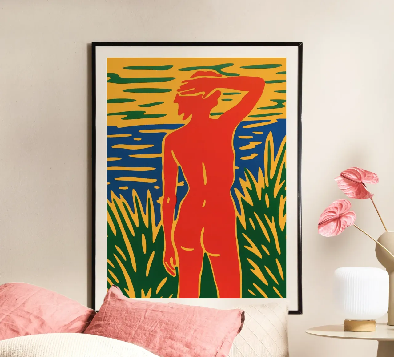 Morgens am FKK Strand | Maritimes Motiv poster da Autofocus