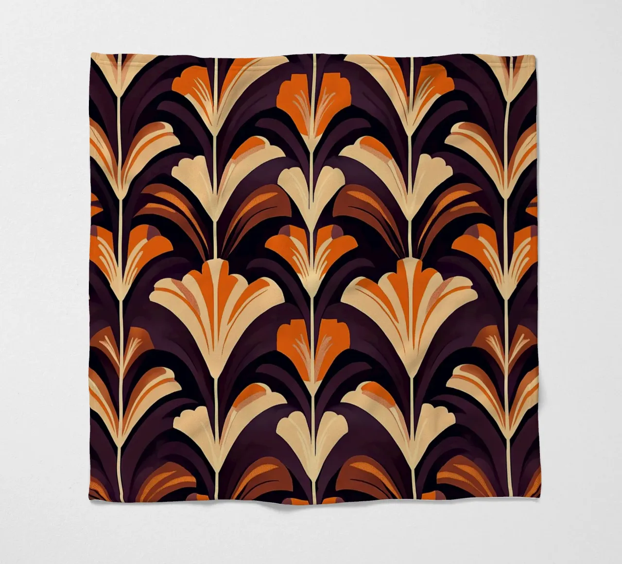 Art Deco "Echoes of the Roaring Twenties" coperta in pile da Nikis Art Studio