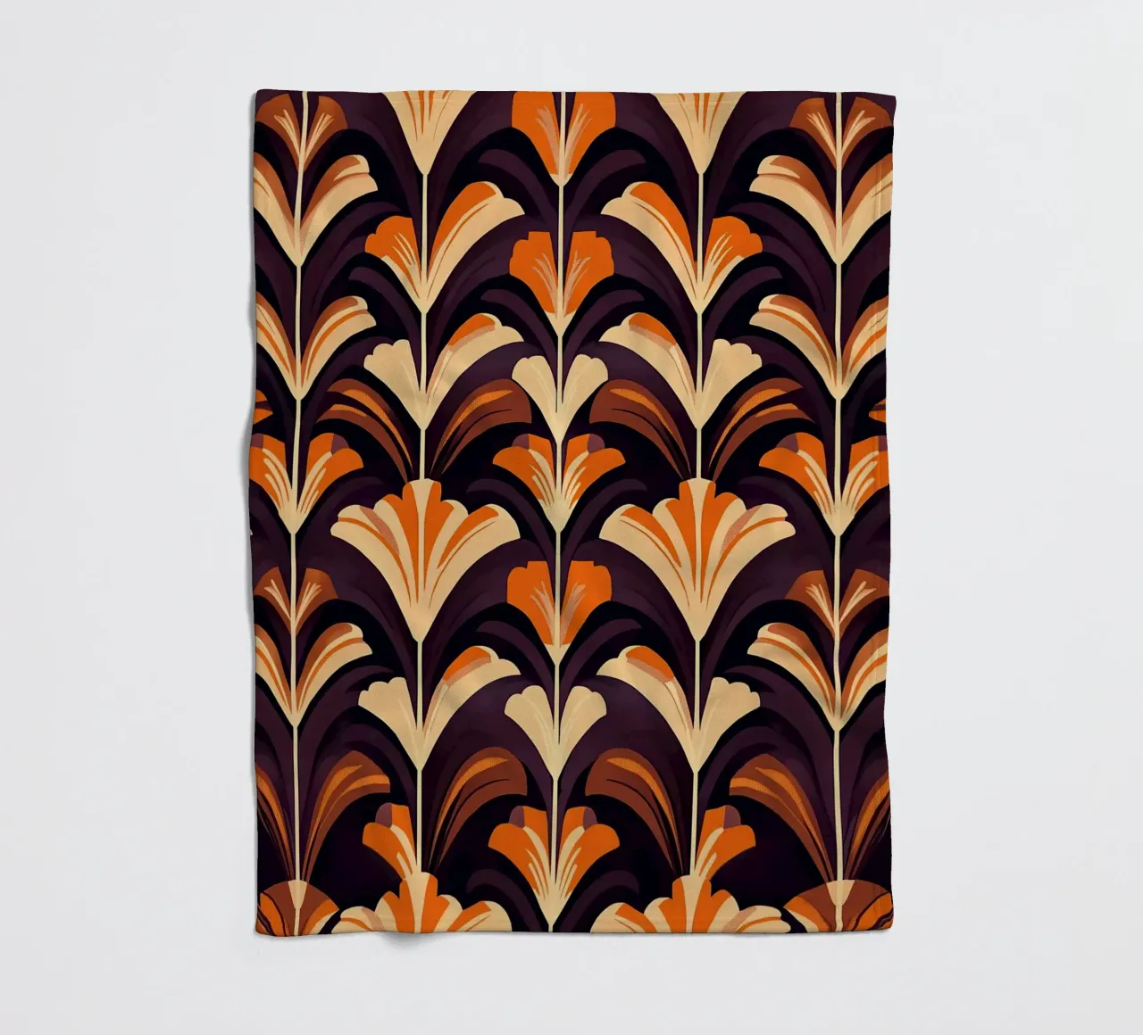 Art Deco "Echoes of the Roaring Twenties" coperta in pile da Nikis Art Studio