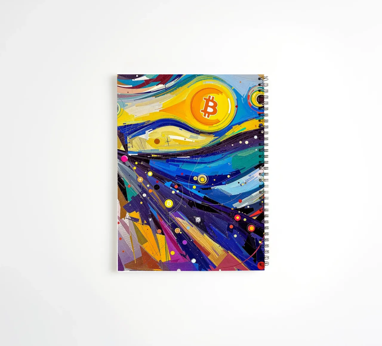 Abstract_BTC spiral notebook by Crypto_Jungle