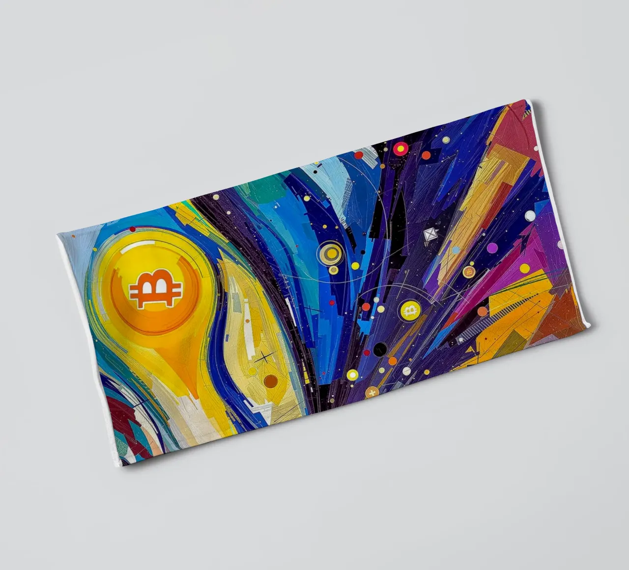 Abstract_BTC asciugamano da bagno da Crypto_Jungle