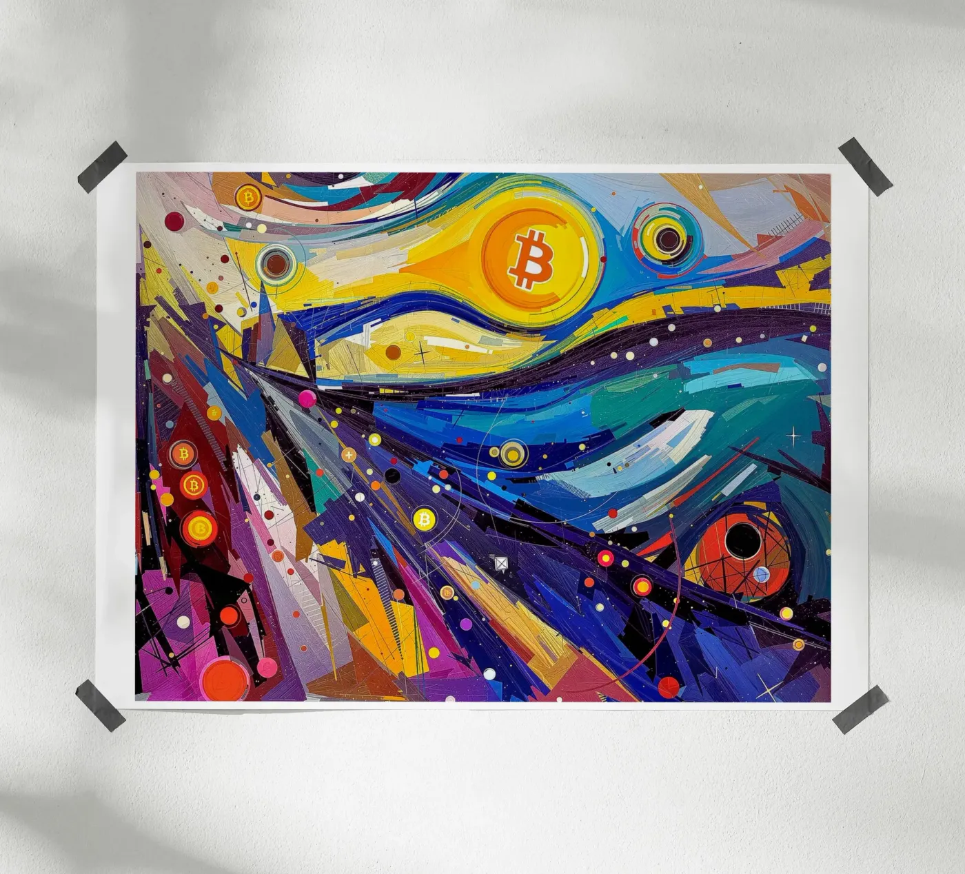 Abstract_BTC poster by Crypto_Jungle