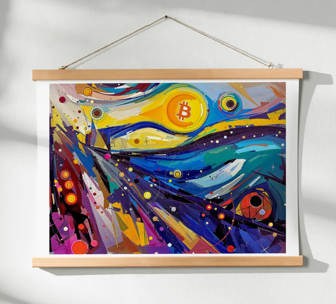 Abstract_BTC poster by Crypto_Jungle