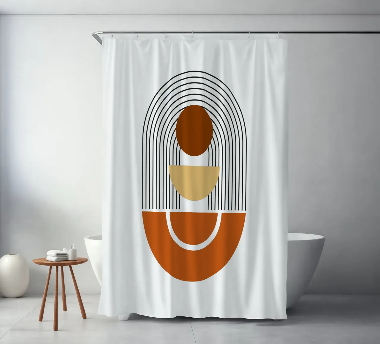 Boho Minimalista Moderno Semplice tenda da doccia da YSV MINIMALIST