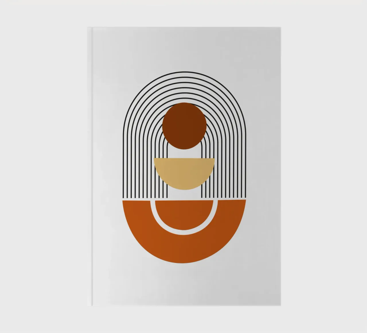 Boho Minimalist Modern Simple notebook by YSV MINIMALIST