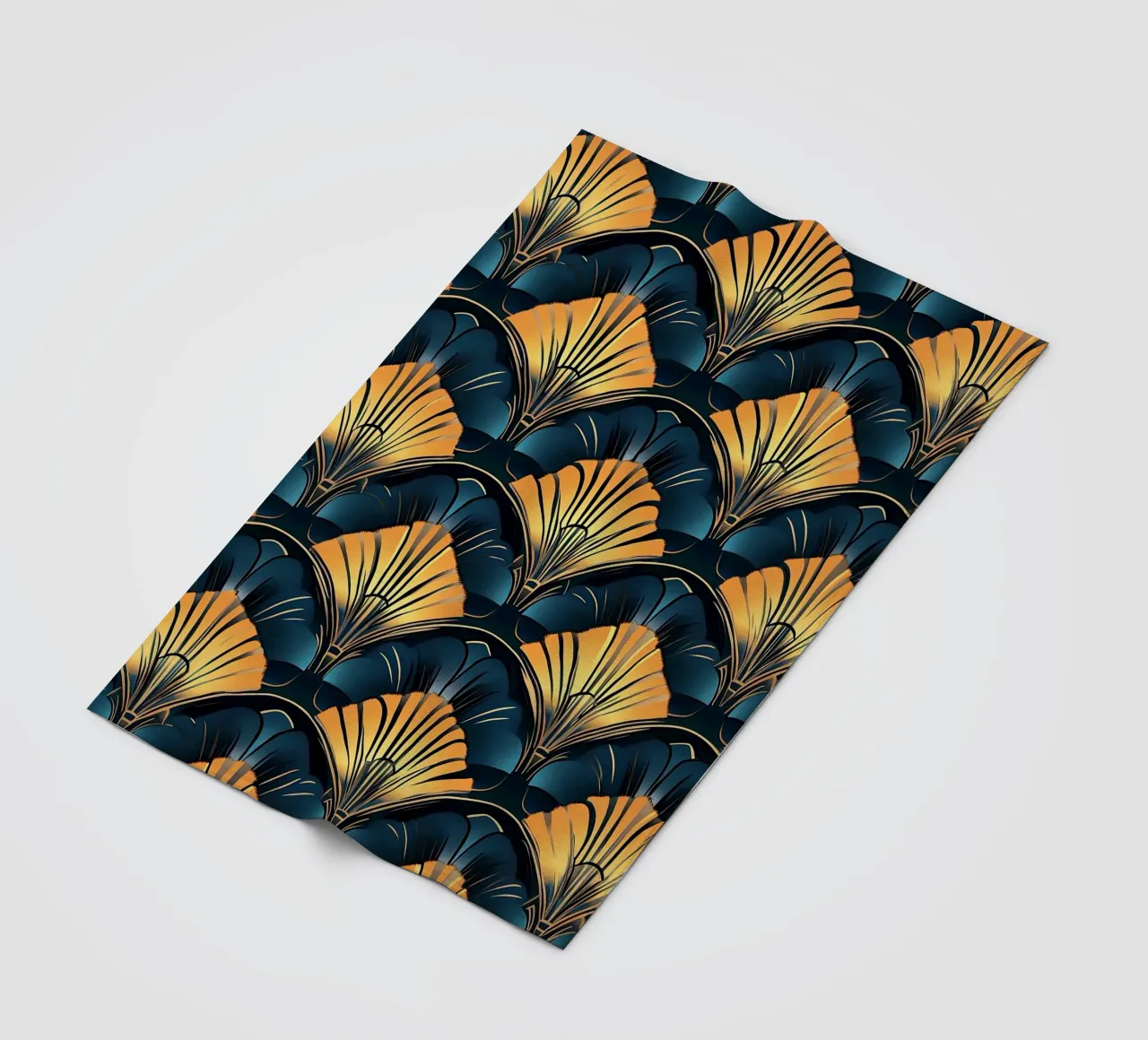 Art déco "Artful Symmetry" fleece blanket by Nikis Art Studio