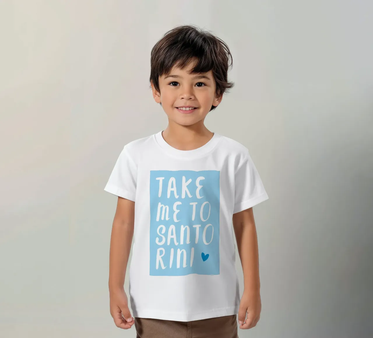 Take me to santorini t-shirt bambini da Ohkimiko