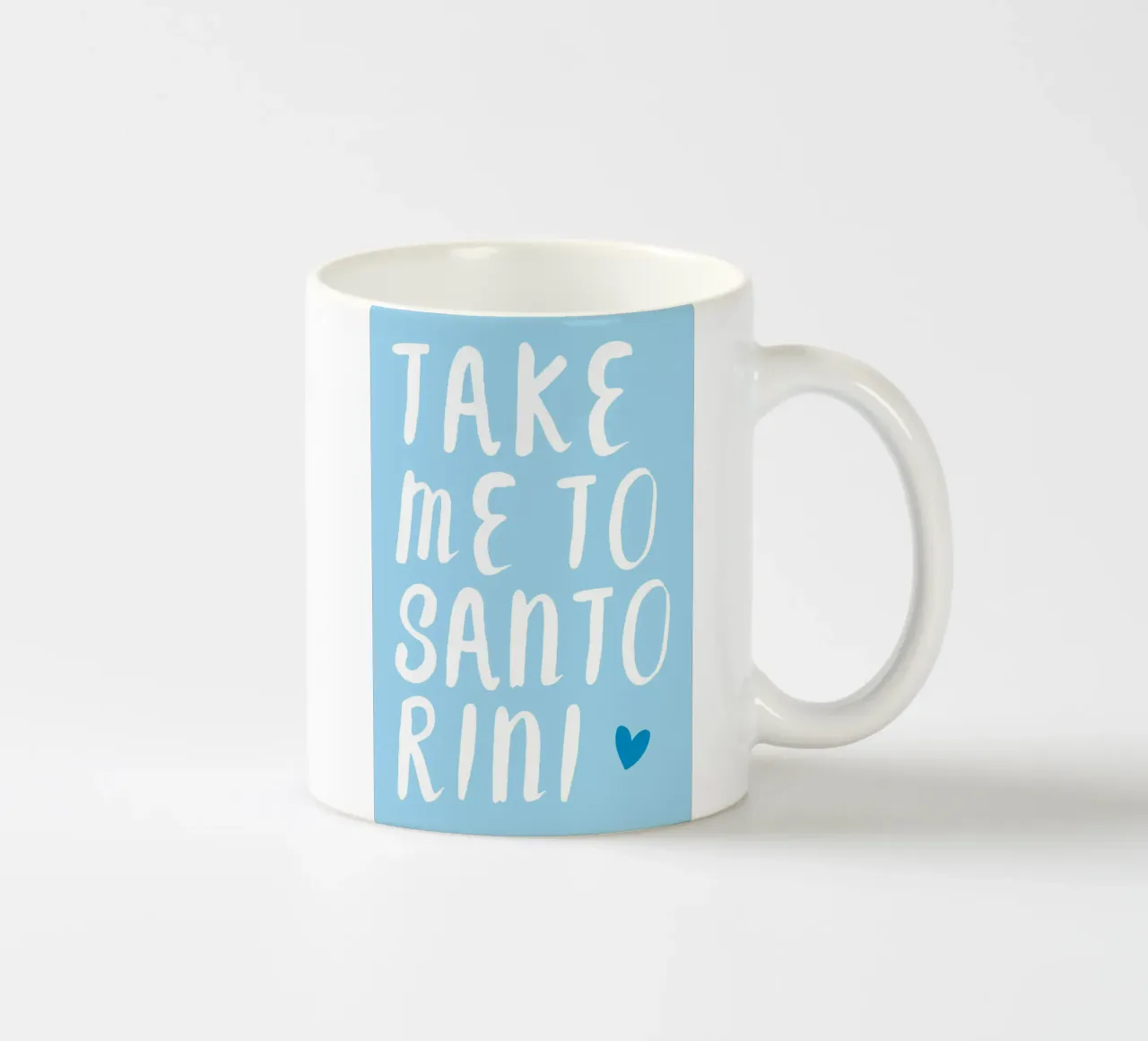 Take me to santorini tazza in ceramica da Ohkimiko