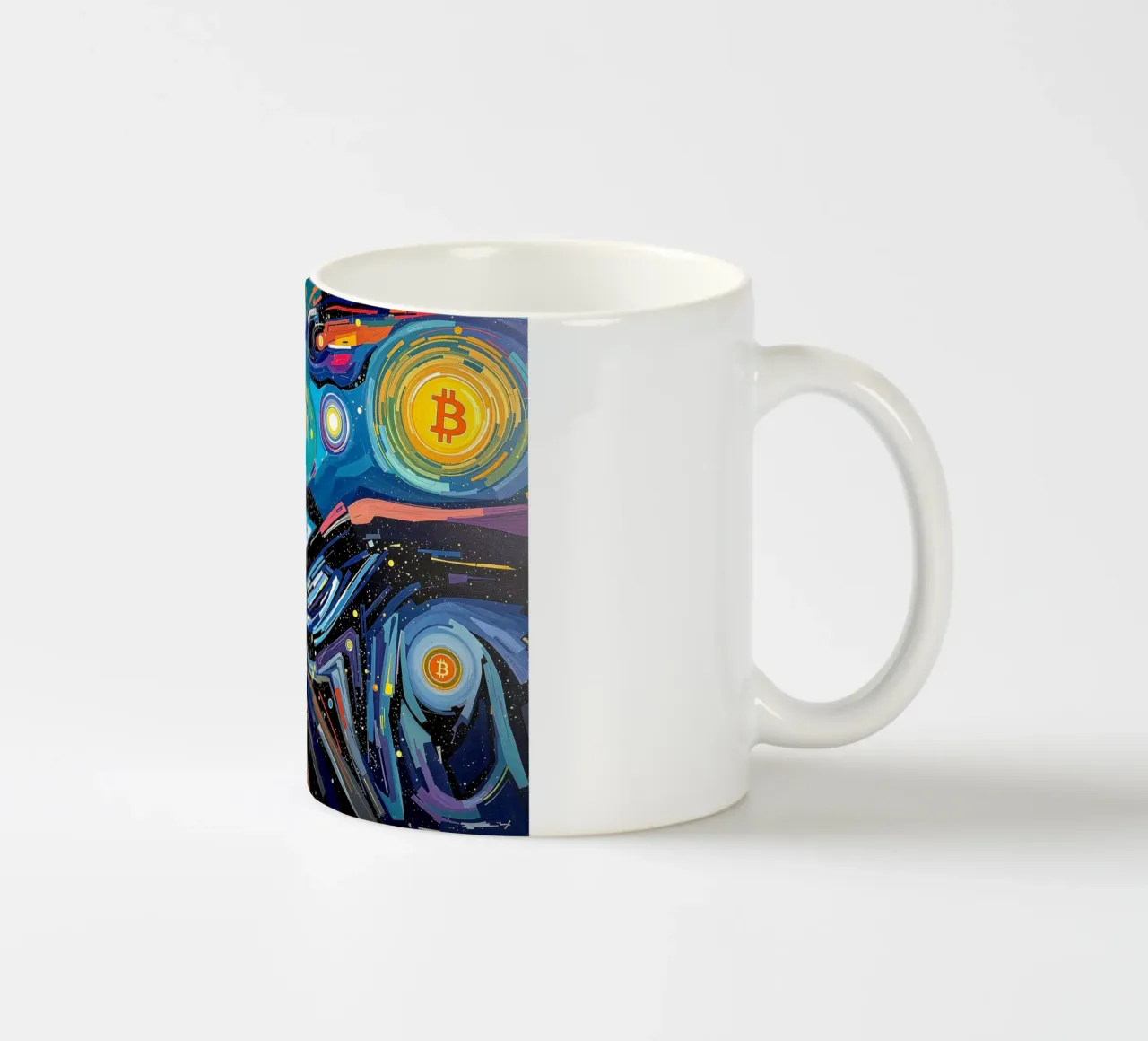 Abstract_III_BTC tazza in ceramica da Crypto_Jungle