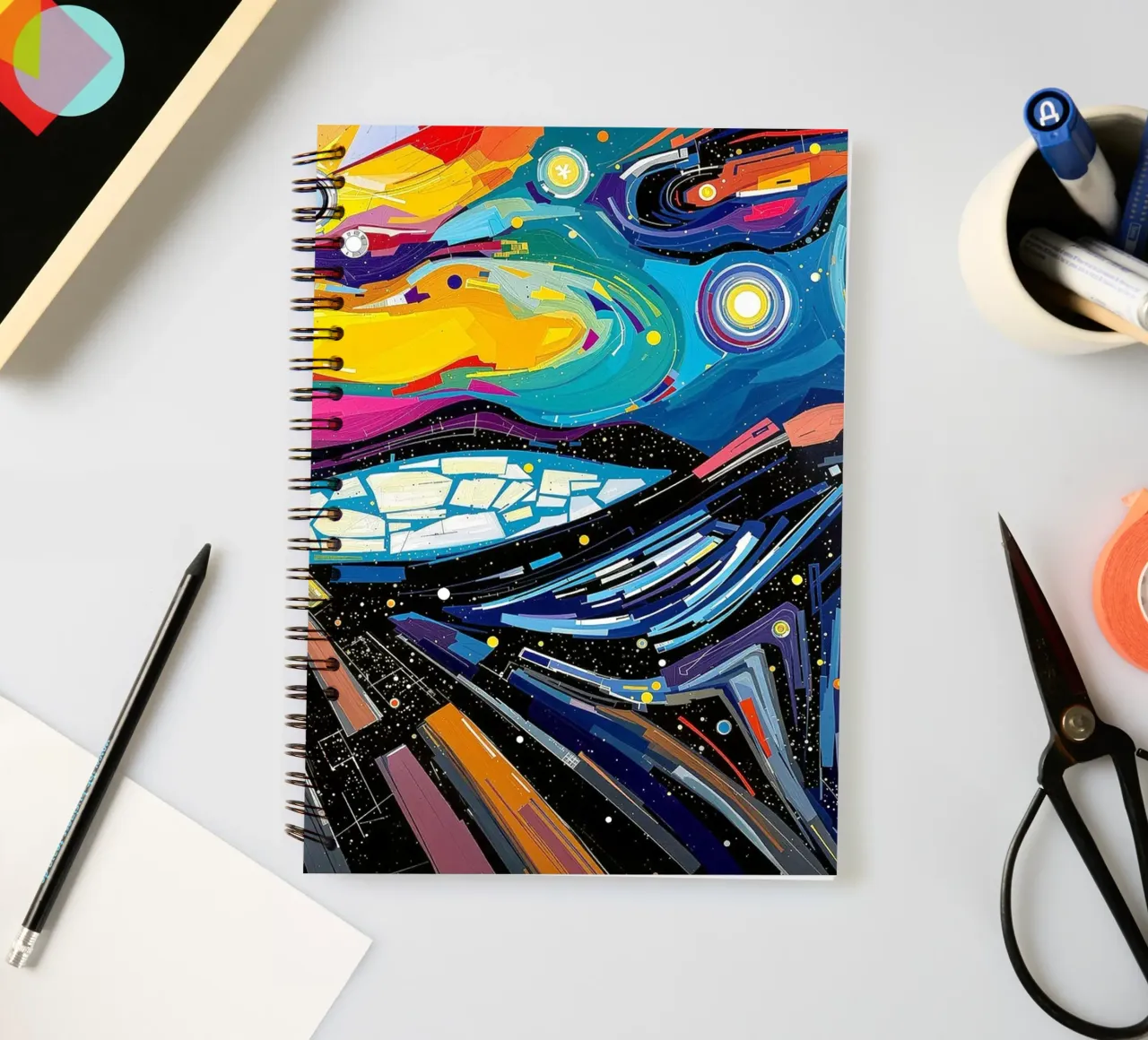 Abstract_III_BTC spiral notebook by Crypto_Jungle