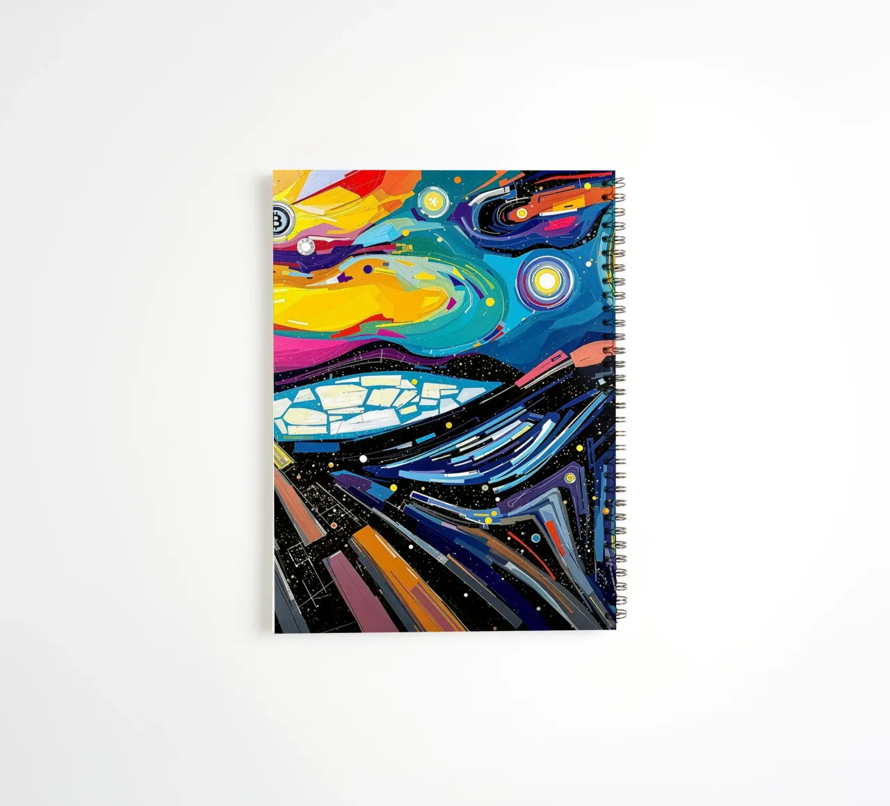 Abstract_III_BTC spiral notebook by Crypto_Jungle